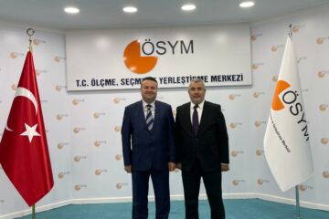 Üniversitemiz Rektörü Prof. Dr. Ersin Göse ÖSYM Başkanı Prof. Dr. Bayram Ali Ersoy ile Bir Araya Geldi