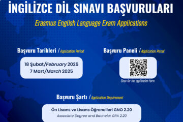 Erasmus İngilizce Dil Sınavı Başvurları / Erasmus English Language Exam Applications